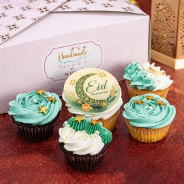 Eid Mubarak Cupcakes Box of 5