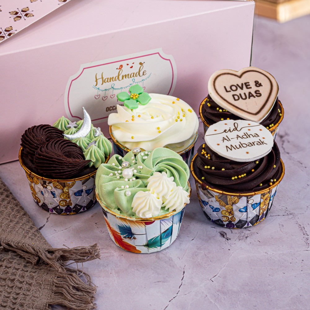 Eid Blessing Cupcake Box of 5