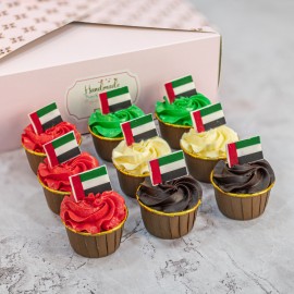 EID AL ETIHAD CUPCAKE BOX of 9