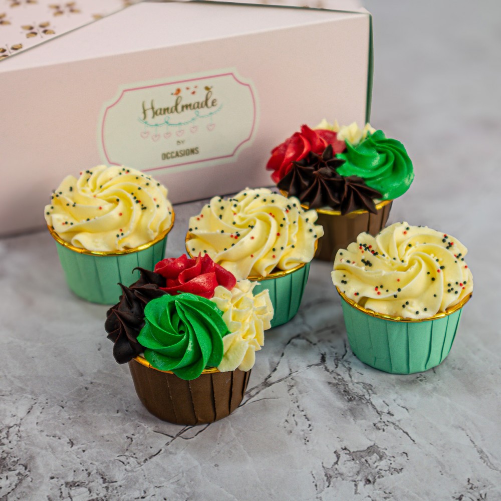 EID AL ETIHAD CUPCAKE BOX of 5