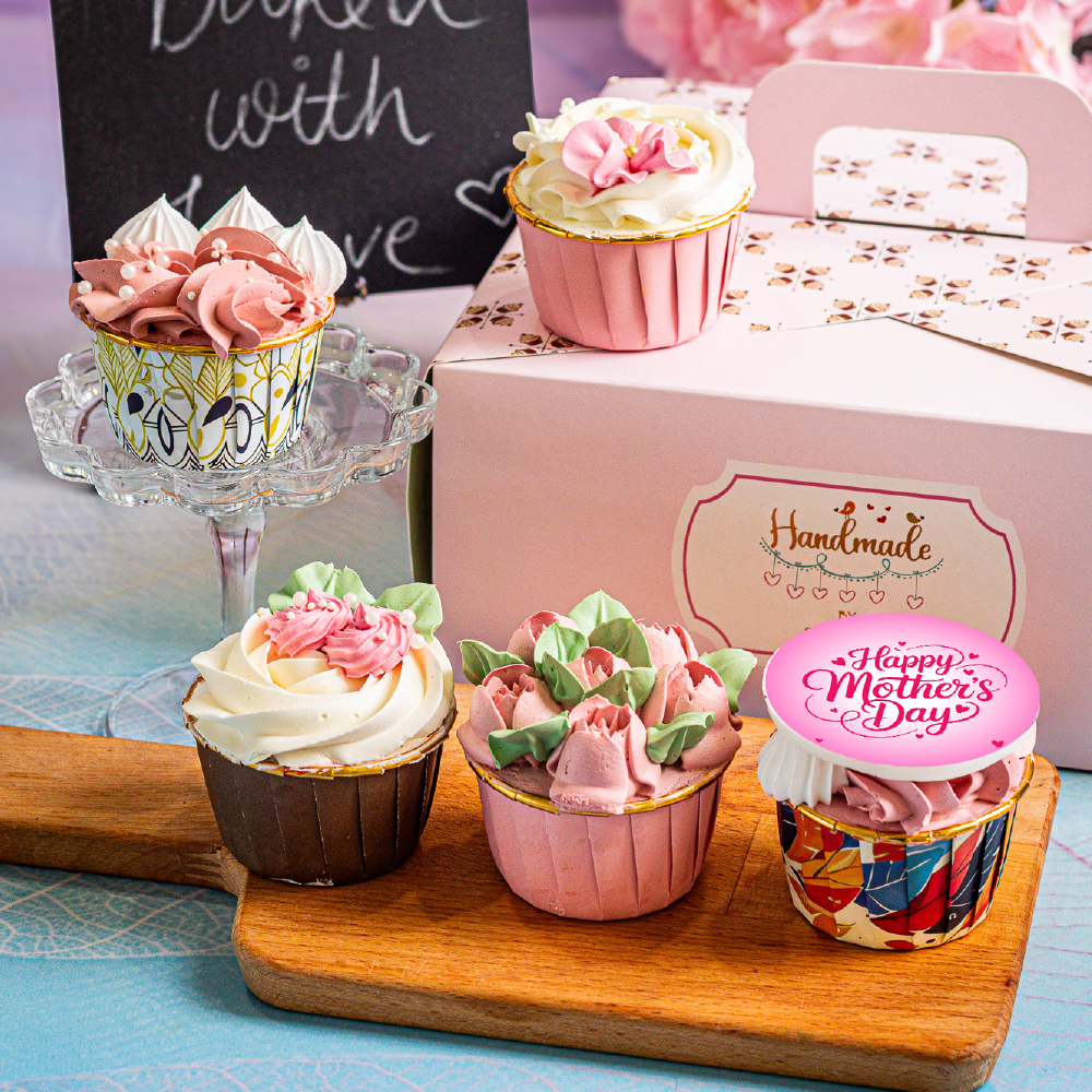MOTHER'S DAY CUPCAKE BOX OF 5