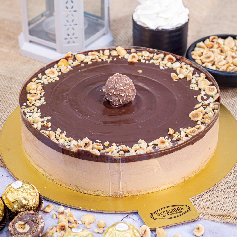 FERRERO COLD CHEESE CAKE (EGGLESS)