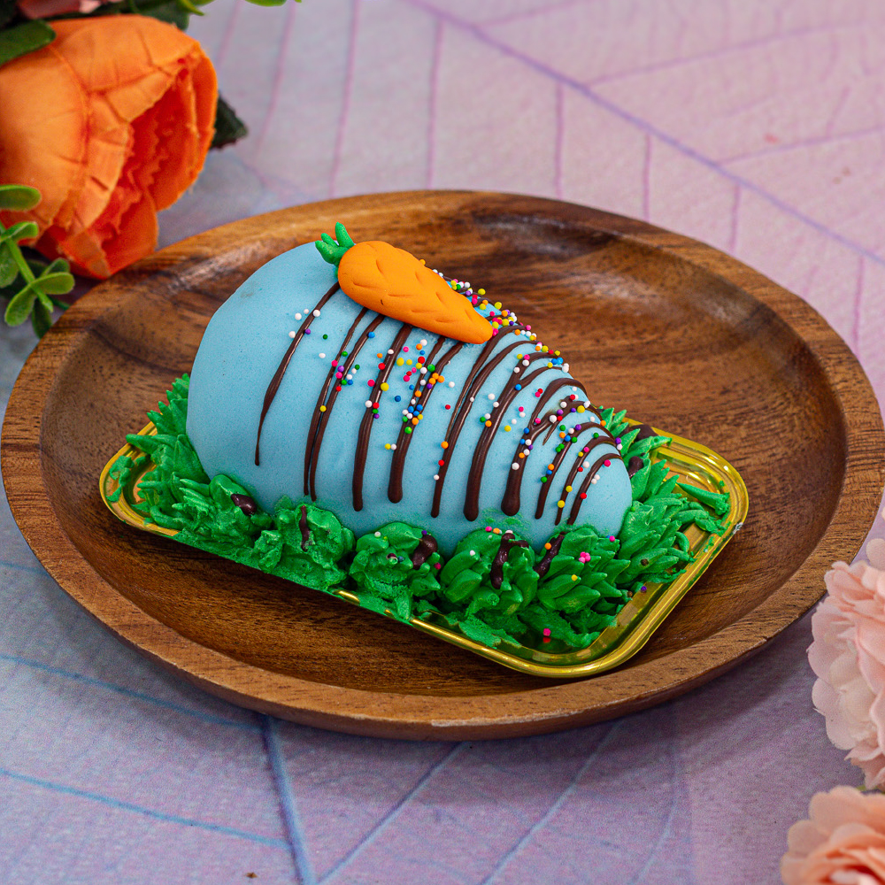 Blue Fondant Coated Easter Egg