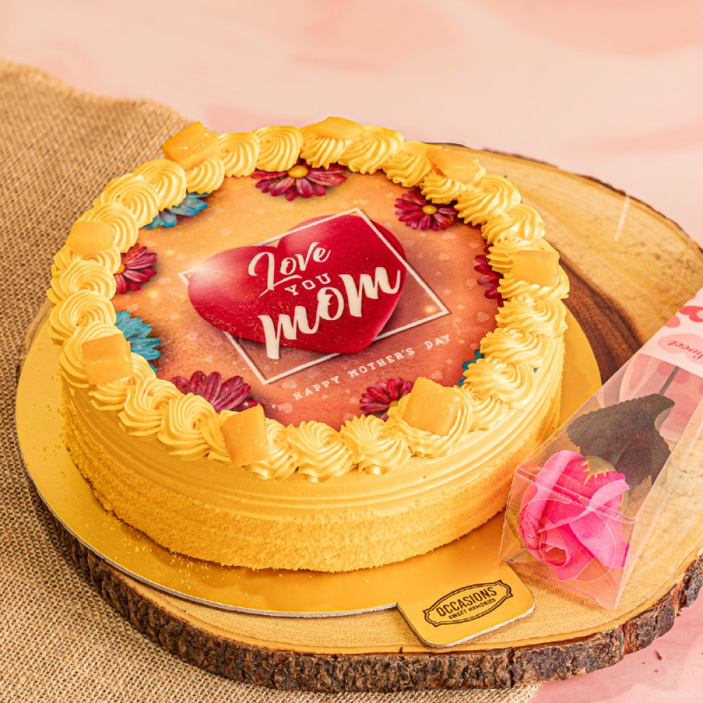 MANGO TEMPTATION WITH ARTIFICIAL ROSE