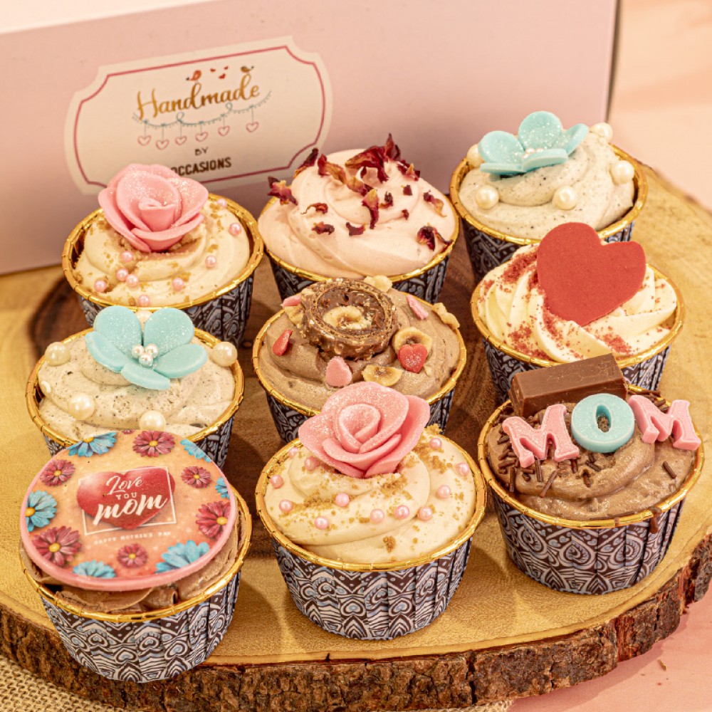 MOTHER'S DAY CUPCAKE  BOX OF 9