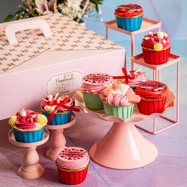 Sweet heart cupcake box of 9