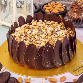 Dutch Choco Almond Cake (Eggless)