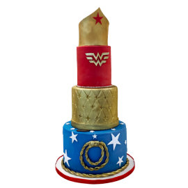 Wonder Woman Theme Cake