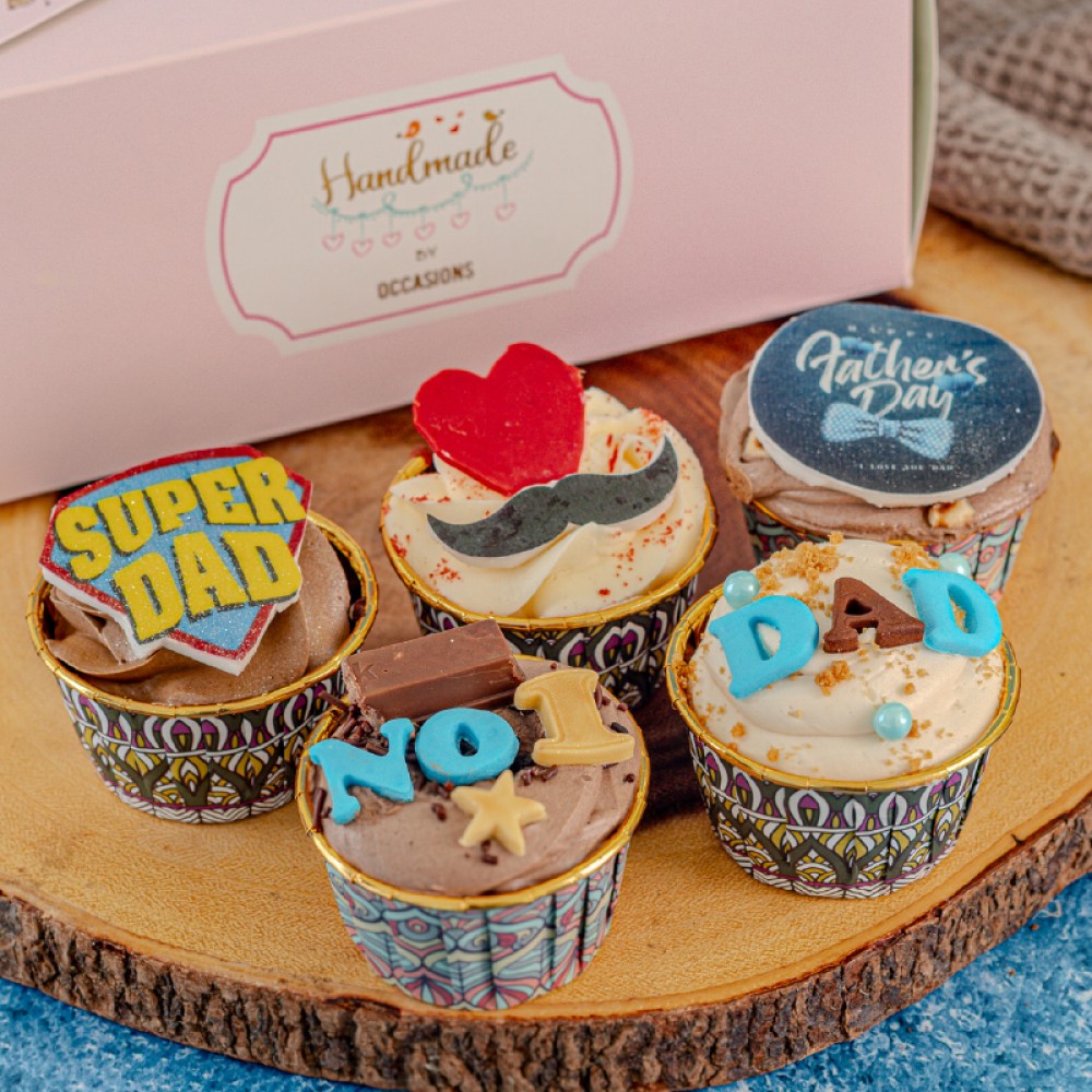 FATHER'S DAY CUPCAKE BOX OF 5 