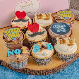 FATHER'S DAY CUPCAKE BOX OF 9