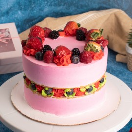 Berries Fault Line Cake
