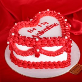 Be My Valentine Cake Heart