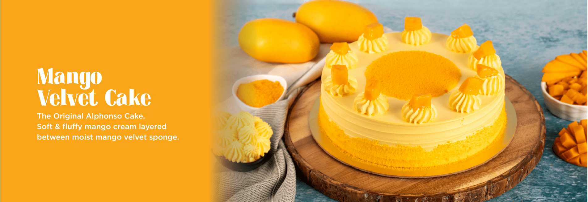 Mango Velvet Cake