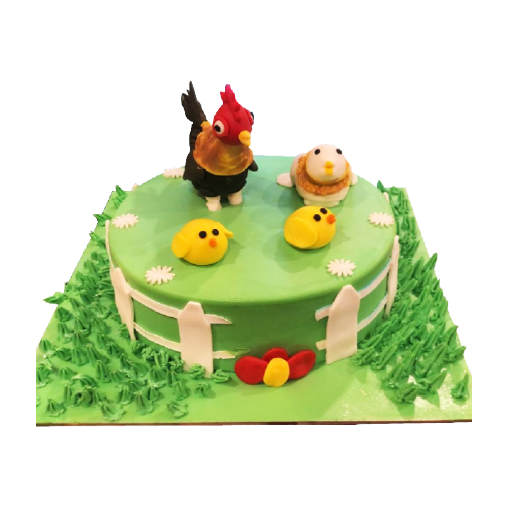 Children cake Chicken Stock Photo - Alamy