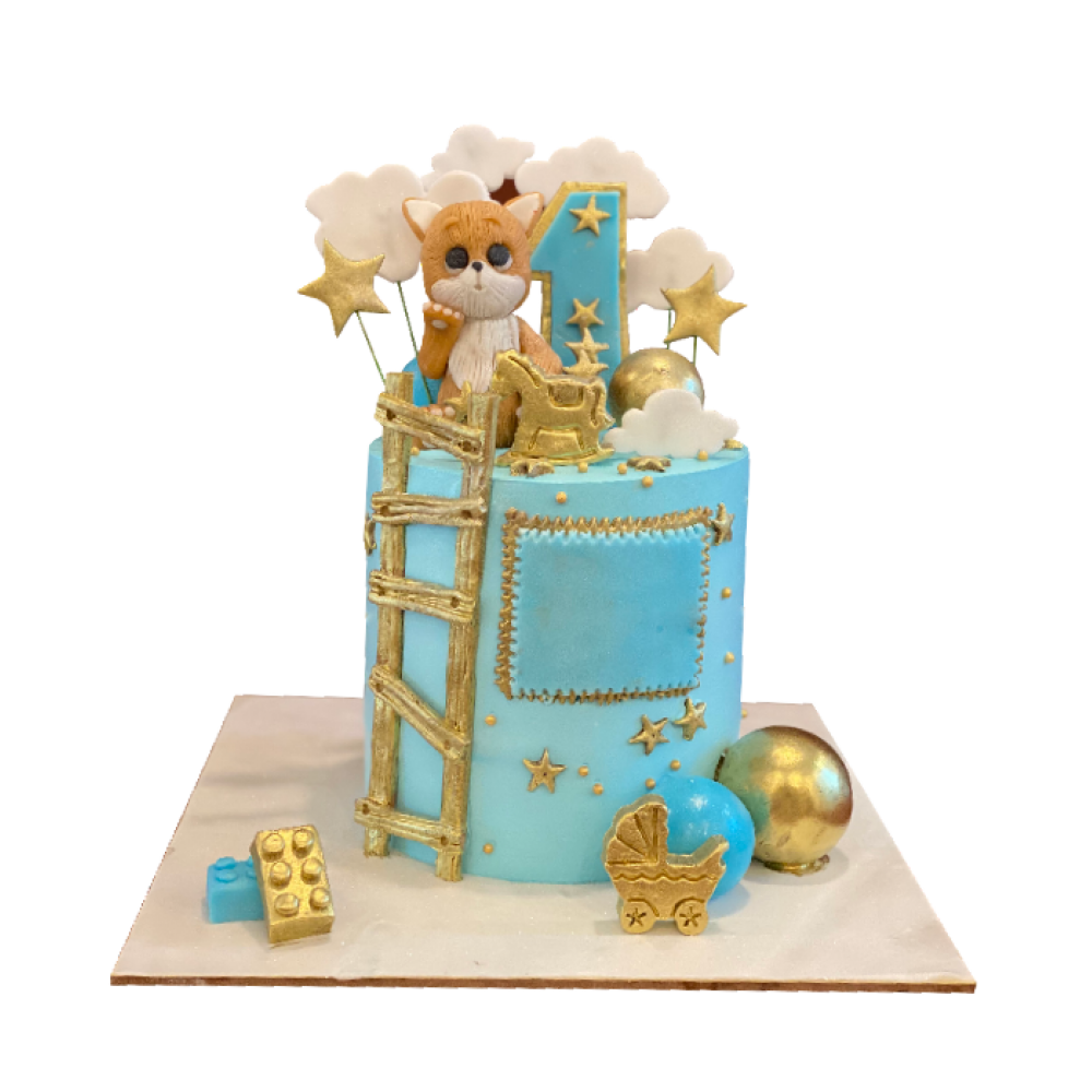 Cloud with Teddy Theme Cake