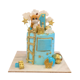 Cloud with Teddy Theme Cake