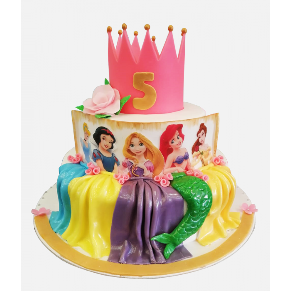 Disney Princess Cake full fondant