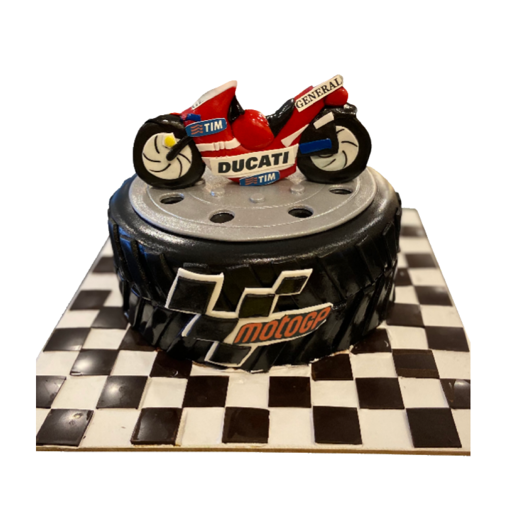 Motorcycle Birthday Cake Same City Delivery Net Red Harley Ducati  Motorcycle Men's Dad Husband Nationwide Customization
