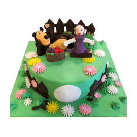 Garden Theme Cake