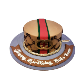 Man's 'Gucci' Birthday Cake - Decorated Cake by Peggy - CakesDecor