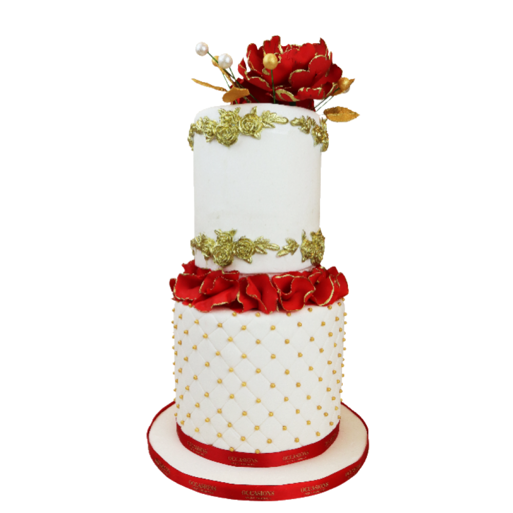 Wedding Cake with Rose