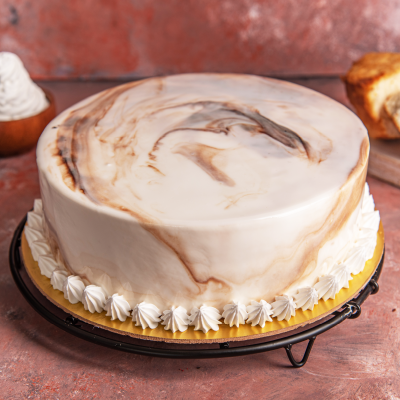 Vanilla Marble Cake (Eggless)