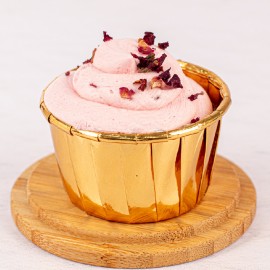 Rosey Gulkand Cupcake