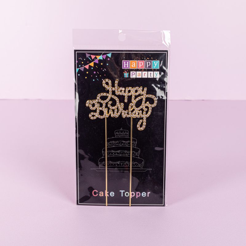 Studded Happy Birthday Topper 