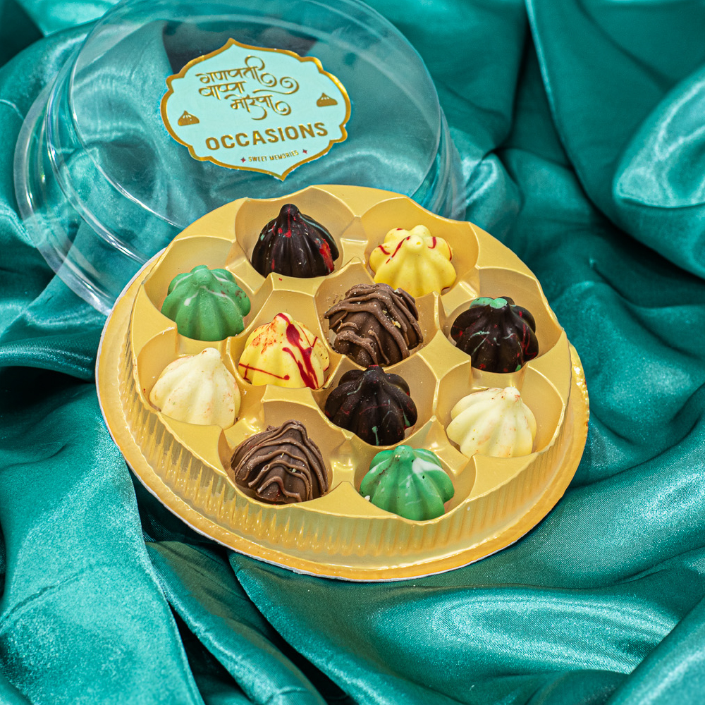 Chocolate Burst Modak 11 Pcs